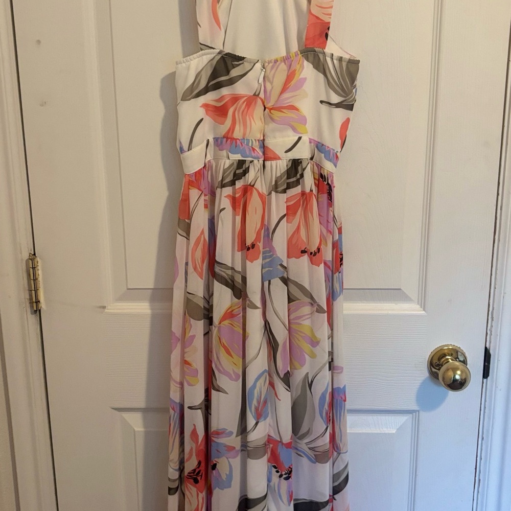 Lulu's White and Pink Dress
